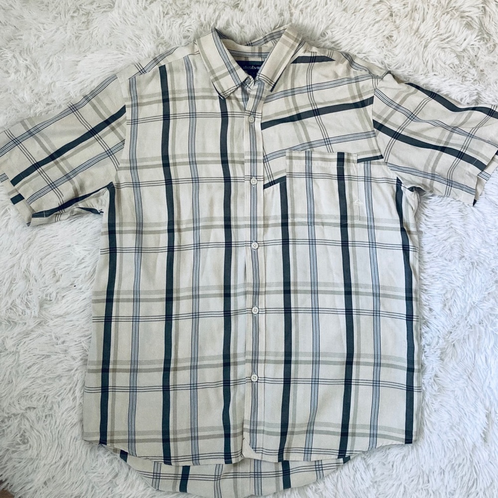 Quiksilver Plaid Button Down Top
